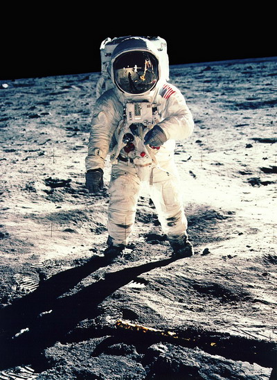 Buzz Aldrin on the Moon