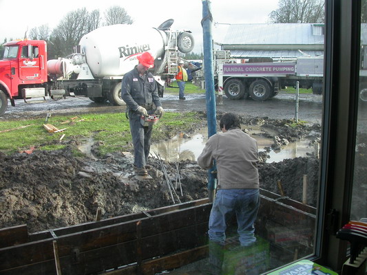 Concrete Pour on January 27 by Misty Poulson