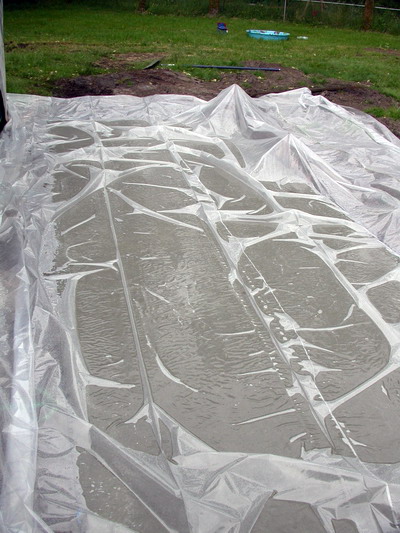 Concrete Pour Protected From Rain by Josh Poulson