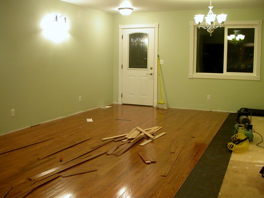 Hardwood Floor in Progress by Josh Poulson