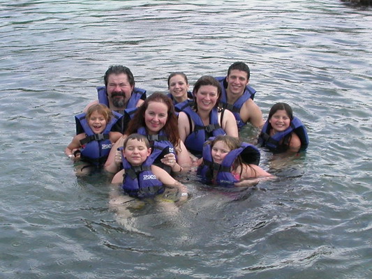 The Whole Group (minus me) in Xel-Ha by Josh Poulson